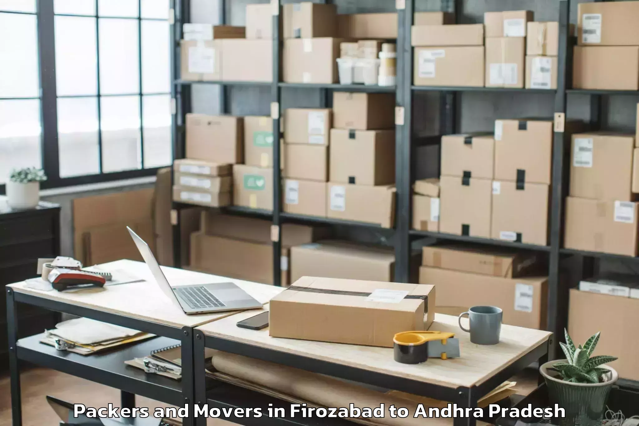 Reliable Firozabad to Pulicherla Packers And Movers